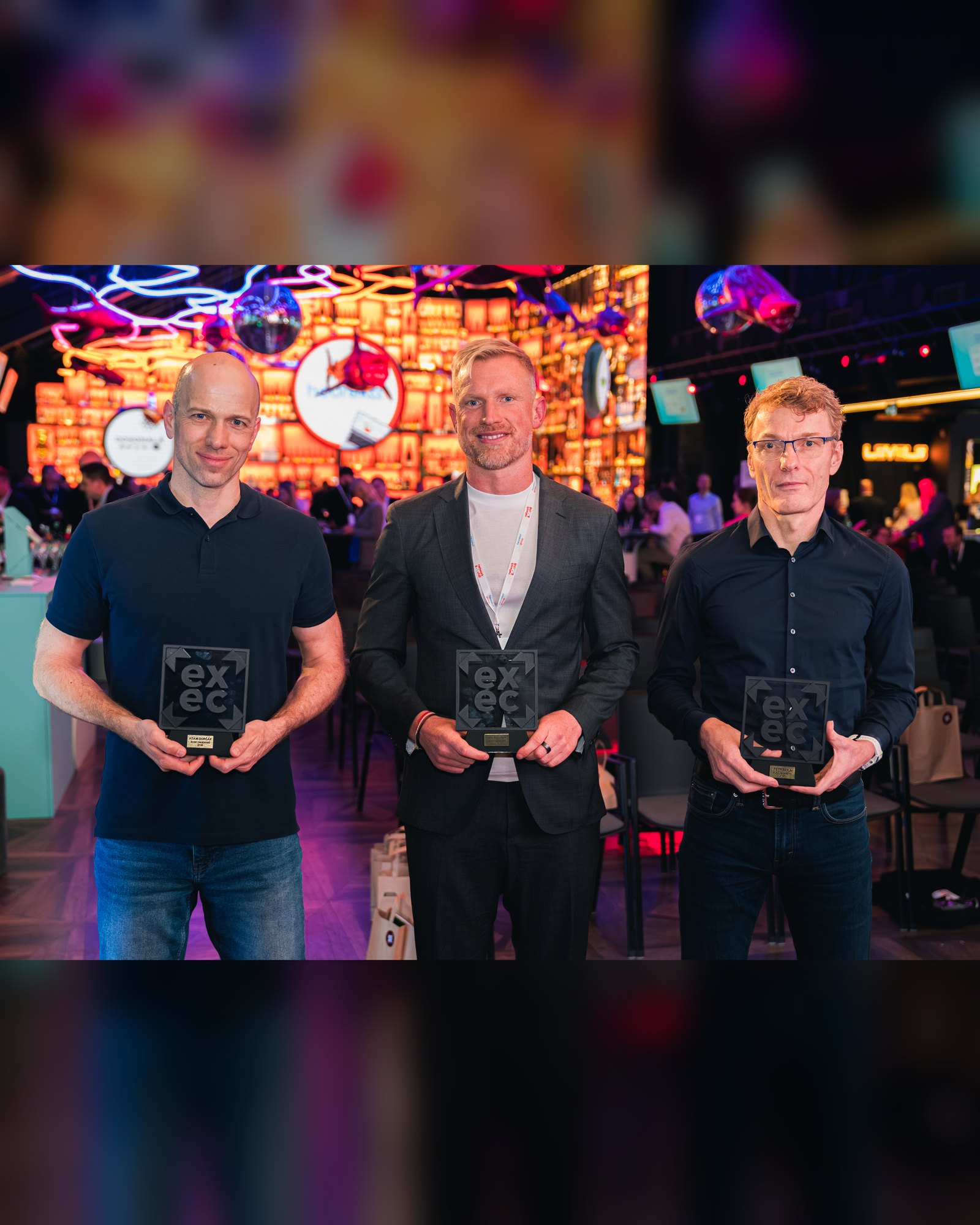 Vítězové exec e-commerce osobnost 2026 – Adam Durčák, Jiří Votava, Petr Bena